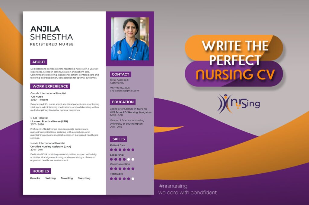 Writing the Ideal Nursing CV for Nurses NRS Nursing